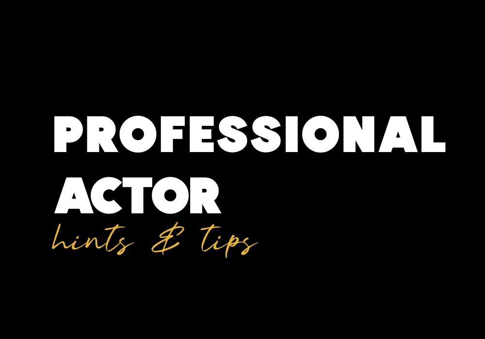 Professional Actor Hints & Tips: By Richard from Stac Studio